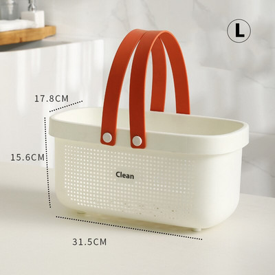 Prenosný sprchový kôš Caddy Plastový organizér Úložný priestor Tote s rúčkami Toaletná taška Kôš do kúpeľne Kuchyňa Internátna izba