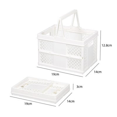 Prenosný skladací plastový košík do kúpeľa, kozmetický sprchový gél, úložný priestor, kúpeľňový organizér, malý prepravný košík Kawaii