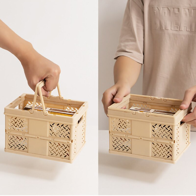 Prenosný skladací plastový košík do kúpeľa, kozmetický sprchový gél, úložný priestor, kúpeľňový organizér, malý prepravný košík Kawaii