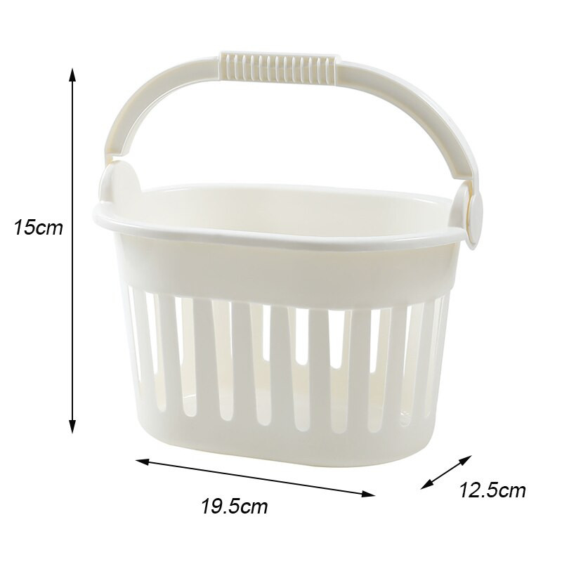 Jednoduchý prenosný dutý opakovane použiteľný plastový organizér do kúpeľne, košík na jedlo, občerstvenie, hračky, toaletné potreby