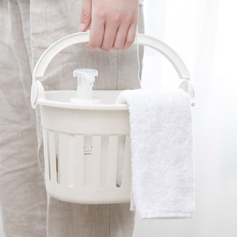 Jednoduchý prenosný dutý opakovane použiteľný plastový organizér do kúpeľne, košík na jedlo, občerstvenie, hračky, toaletné potreby