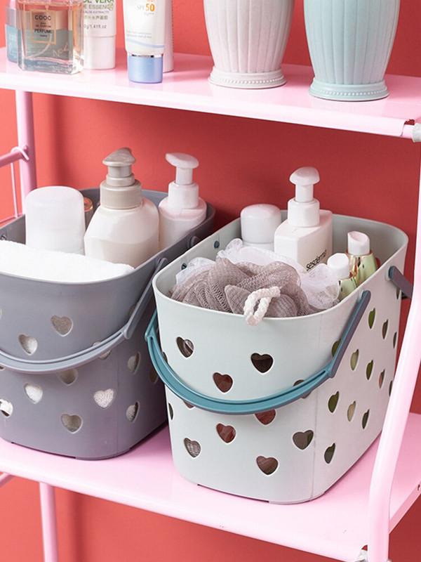 Coș de baie portabil din plastic pentru șampon Gel de duș Coș de depozitare pentru spălare pentru ținerea produsului de baie Balsam șampon