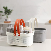 Coș pentru articole diverse pentru baie Coș portabil din plastic pentru rufe Coș de sortare cârpe murdare Depozitare gel de duș Organizator de bucătărie pentru sufragerie