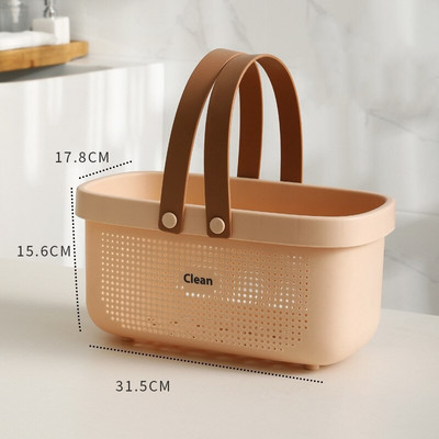 Coș pentru articole diverse pentru baie Coș portabil din plastic pentru rufe Coș de sortare cârpe murdare Depozitare gel de duș Organizator de bucătărie pentru sufragerie