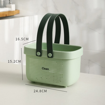 Coș pentru articole diverse pentru baie Coș portabil din plastic pentru rufe Coș de sortare cârpe murdare Depozitare gel de duș Organizator de bucătărie pentru sufragerie