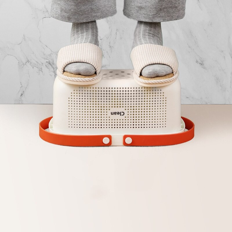 Coș pentru articole diverse pentru baie Coș portabil din plastic pentru rufe Coș de sortare cârpe murdare Depozitare gel de duș Organizator de bucătărie pentru sufragerie