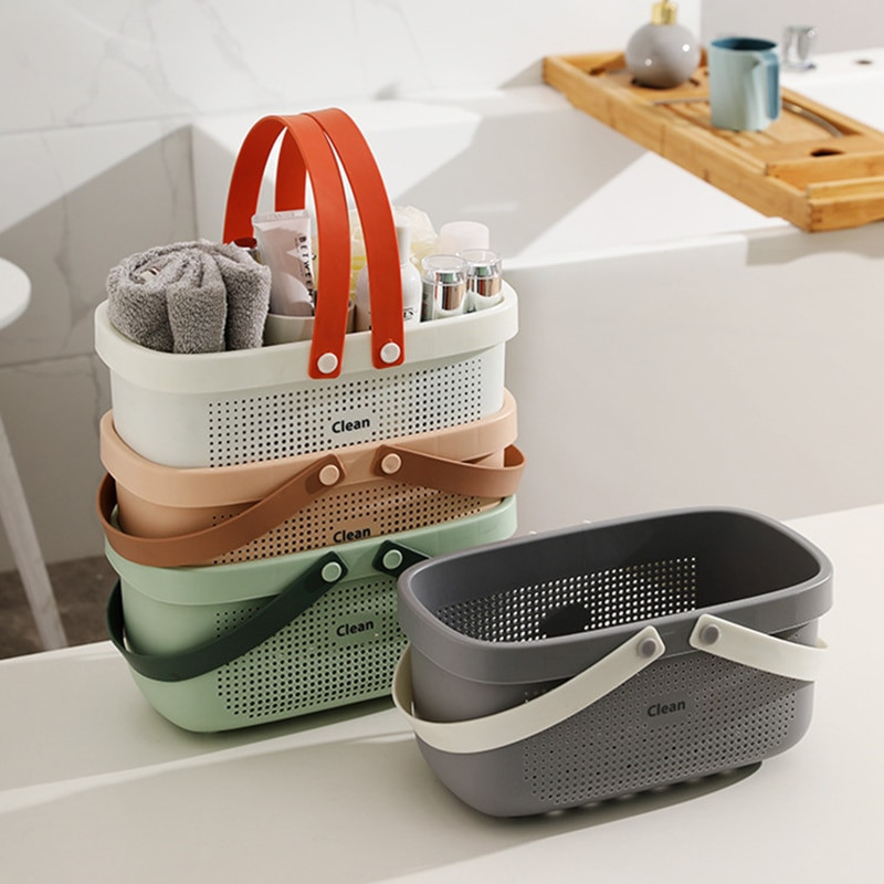 Kúpeľňový kúpací kôš Prenosný úložný kôš Zahusťovací umývací mydlo Kozmetický sprchový úložný kôš Úložný box na drobnosti