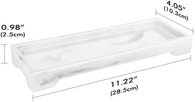 Toaletný stolík, úložný priestor na nádržku na toaletu do kúpeľne, živicové kuchynské drezy, organizér na kuchynskú dosku na sviečky a držiak na utierky na mydlo