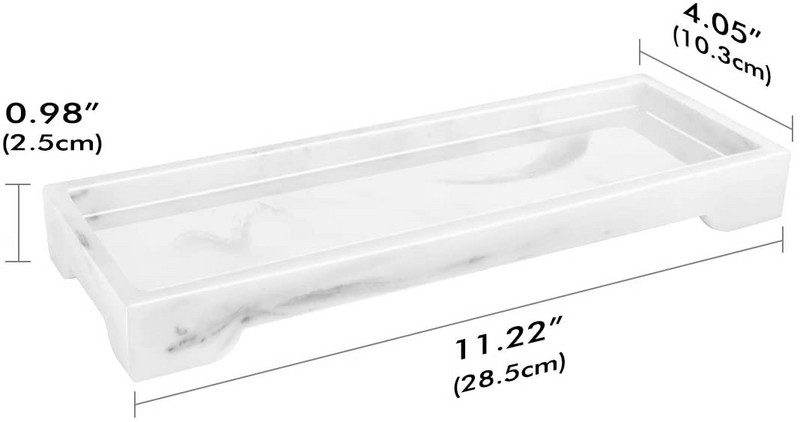 Toaletný stolík, úložný priestor na nádržku na toaletu do kúpeľne, živicové kuchynské drezy, organizér na kuchynskú dosku na sviečky a držiak na utierky na mydlo