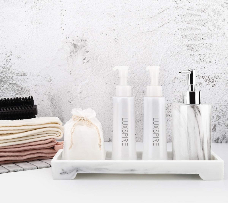 Toaletný stolík, úložný priestor na nádržku na toaletu do kúpeľne, živicové kuchynské drezy, organizér na kuchynskú dosku na sviečky a držiak na utierky na mydlo