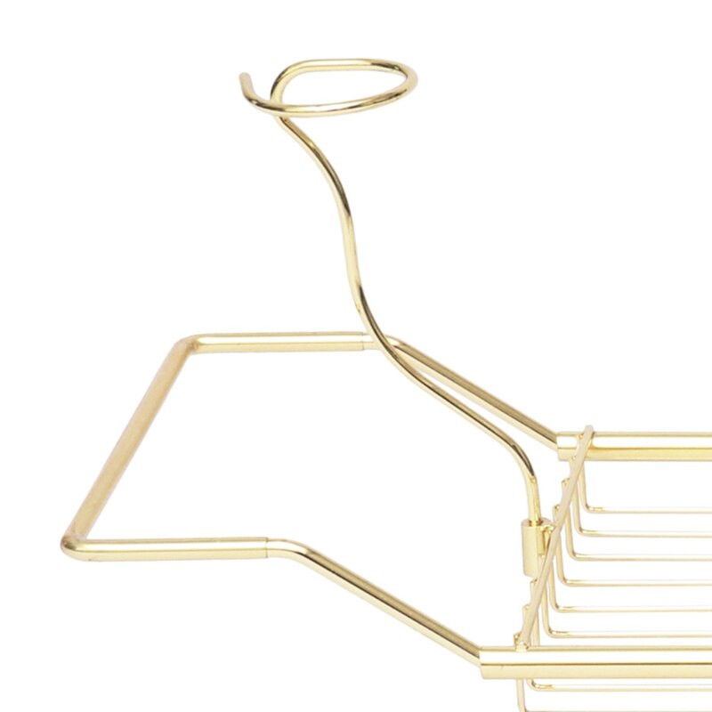 Suport de cadă telescopic din metal, antiderapant, retractabil, suport pentru cărți pentru pahar de vin, suport pentru tavă de baie, organizator de duș