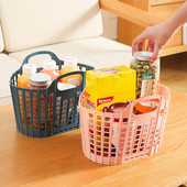 Kokkupandav ostukorv Kaasaskantav vannitoa dušikorv käepidemega dušiabiin Vastupidavad õõnsa disainiga hoiutarvikud