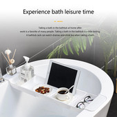 Výsuvná kúpeľňová polička na vaňu, sprchovací kút, držiak na vaňu, držiak na uteráky, úložný organizér, príslušenstvo