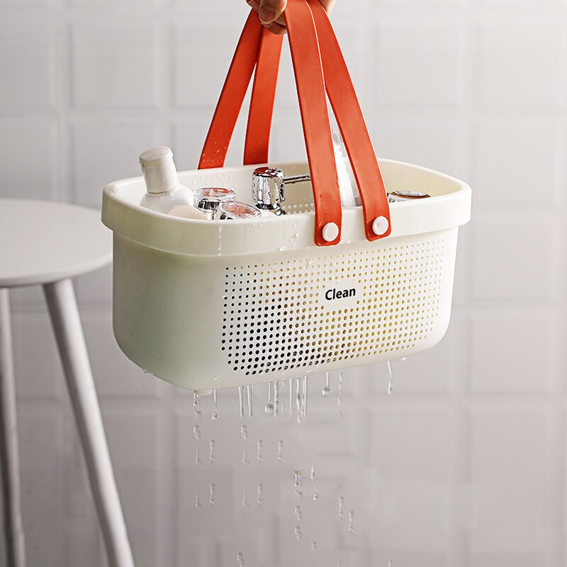 24,8 CM Prijenosni šuplji plastični organizator za pohranu u kupaonici za višekratnu upotrebu Kućna košara za hranu Grickalice Igračke Skladištenje toaletnih potrepština