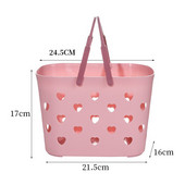 Prenosný plastový košík do kúpeľne na šampón a sprchový gél, úložný košík na umývanie riadu, NOVINKA