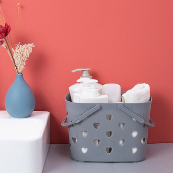 Пластмасова преносима кошница за баня за шампоан душ гел Кошница за съхранение на измиване на баня НОВО