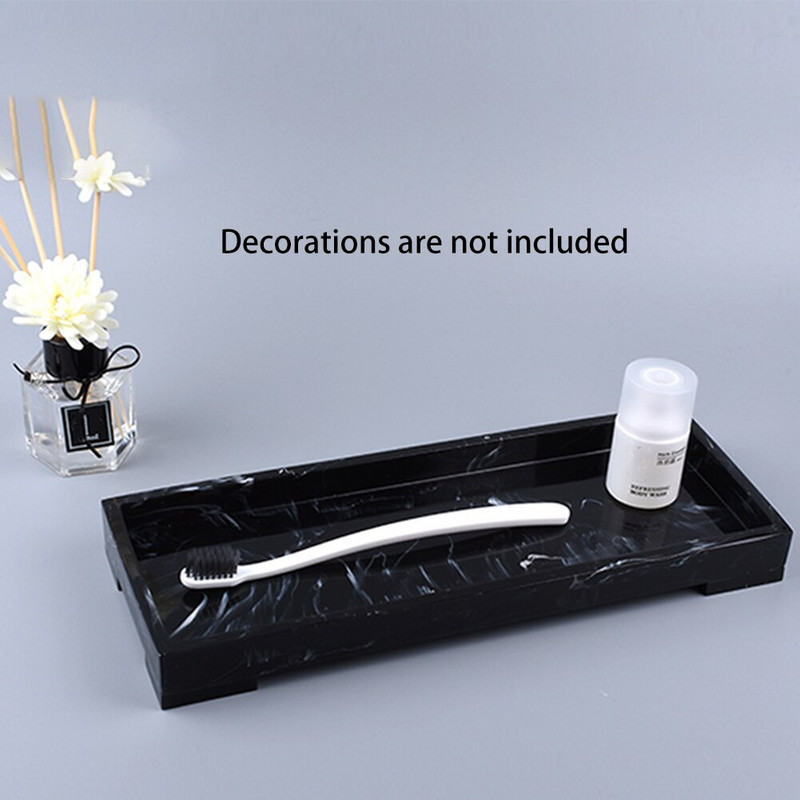 Vodootporan mramorni uzorak Toaletni dodaci Smola Kineski stil Spa salon Pravokutnik Sapun Ručnik Stotage Kućna hotelska kupaonska posuda