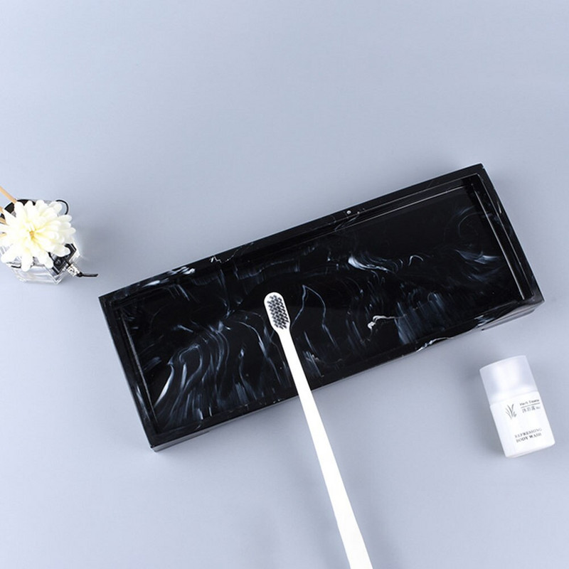 Vodootporan mramorni uzorak Toaletni dodaci Smola Kineski stil Spa salon Pravokutnik Sapun Ručnik Stotage Kućna hotelska kupaonska posuda