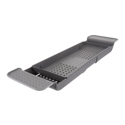 Tavă de baie Caddy peste masă reglabilă Cada de baie Laptop Cadă de duș Suport modern extensibil Suport extensibil