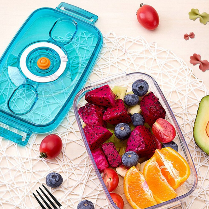 Lõunakarbi köögi korraldajad Toidu vaakum-säilitusmahutid pumbaga 700/1100 ml Ruudukujuline plastikust tihendi säilitustarvikud