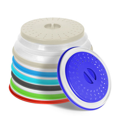 Πτυσσόμενο κάλυμμα μικροκυμάτων χωρίς BPA για φαγητό Κάλυμμα με πιτσιλίσματα φούρνου μικροκυμάτων Σουρωτήρι τροφίμων Ασφαλές πτυσσόμενο καπάκι φούρνου μικροκυμάτων στο πλυντήριο πιάτων