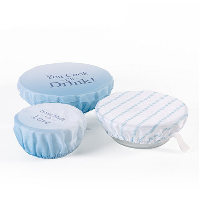 Leeseph korduvkasutatavad riidest kaussi kaaned leivakindlaks, lihtsaks puhastamiseks ja lihtsaks kasutamiseks, pestavad kaaned kööginõude või toidu jaoks