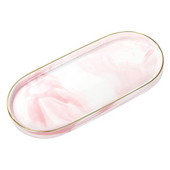 Tavă de toaletă pentru baie, Bijuterii decorative Organizator de parfum Tavă din ceramică din aur, Dulap pentru dormitor Chiuvetă de bucătărie Suport pentru vase de blat