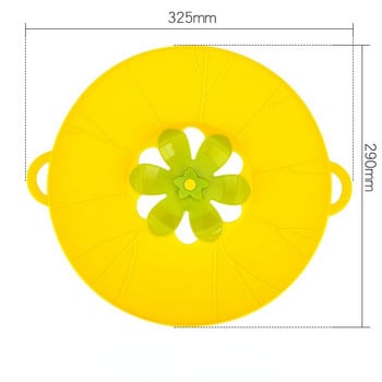 Капак за тиган Силиконов капак Запушалка за разливане Капак за тенджера Тиган Кухненски аксесоари Инструменти за готвене Цвете Кухненски съдове Кухненски аксесоари