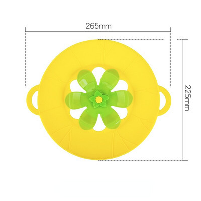 Silikónové viečko na panvicu, zátka proti rozliatiu, kryt na hrniec, kuchynské príslušenstvo, kuchynské náradie, kvetinový riad, kuchynské príslušenstvo