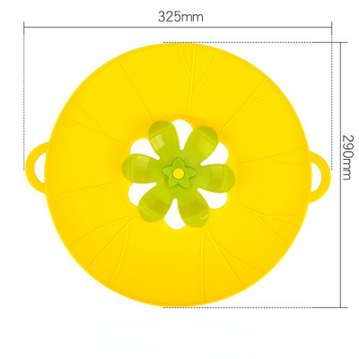 Silikónové viečko na panvicu, zátka proti rozliatiu, kryt na hrniec, kuchynské príslušenstvo, kuchynské náradie, kvetinový riad, kuchynské príslušenstvo