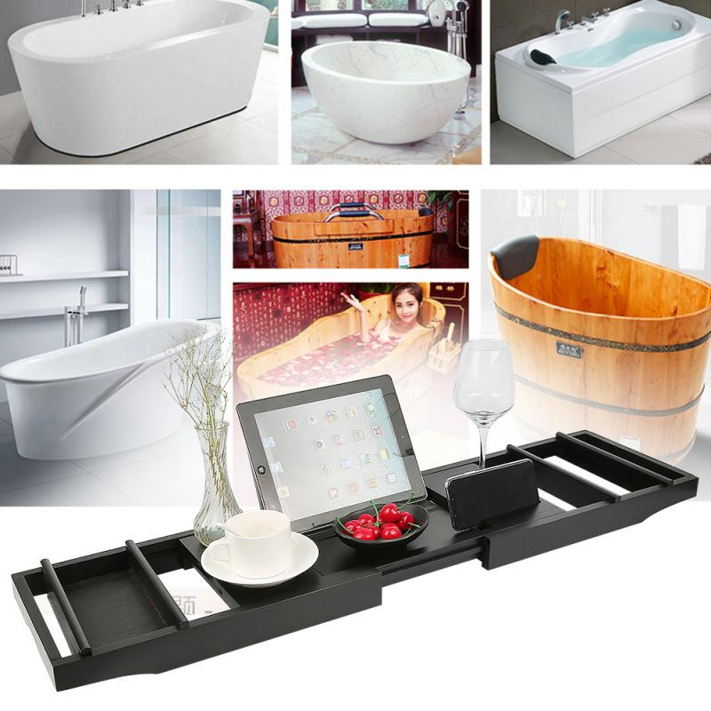 Teleskopinis vonios laikiklis 70–105 cm vonios padėklas lentyna vonia Vonios įrankiai Rankšluosčių laikymo lentyna Virtuvės kriauklės kanalizacijos laikiklis HWC