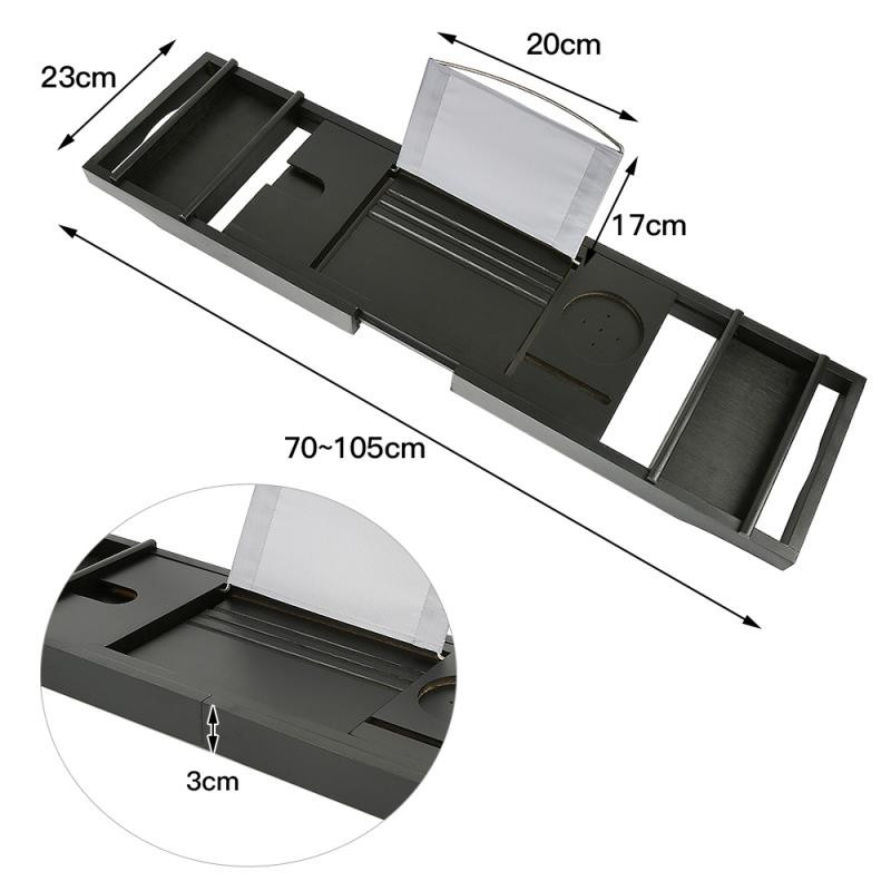 Teleskopinis vonios laikiklis 70–105 cm vonios padėklas lentyna vonia Vonios įrankiai Rankšluosčių laikymo lentyna Virtuvės kriauklės kanalizacijos laikiklis HWC