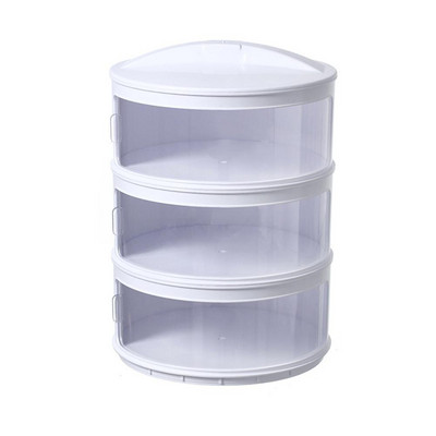 Прозрачен подреждащ се капак за изолация на храна Устойчив на прах Преносим за домашна кухня Кухня Съхранение и организация Спестете място