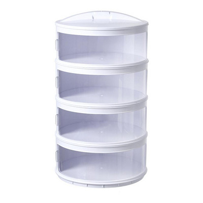 Прозрачен подреждащ се капак за изолация на храна Устойчив на прах Преносим за домашна кухня Кухня Съхранение и организация Спестете място