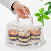 Преносима кутия за съхранение на торта Опаковъчна кутия за печене Торта за рожден ден Сватбен десерт Плодове Видима кутия за съхранение Кухненски инструменти за печене