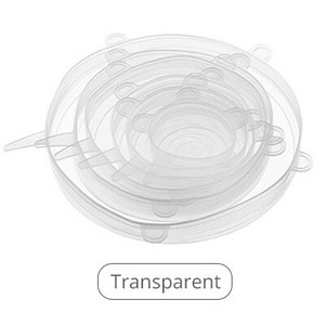 LMETJMA 6/12 БР. Силиконови разтегателни капаци за многократна употреба Кухненски свежи капаци Компресионни универсални силиконови разтегателни капаци KC0338