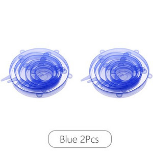 LMETJMA 6/12 БР. Силиконови разтегателни капаци за многократна употреба Кухненски свежи капаци Компресионни универсални силиконови разтегателни капаци KC0338