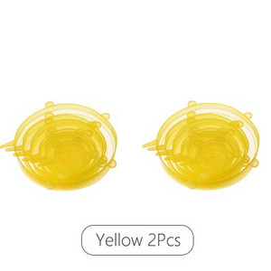 LMETJMA 6/12 БР. Силиконови разтегателни капаци за многократна употреба Кухненски свежи капаци Компресионни универсални силиконови разтегателни капаци KC0338