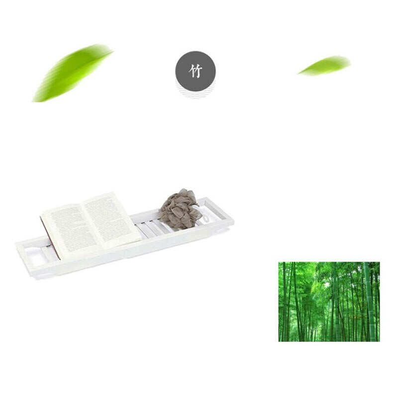 Bambuko prailginimas neslystantis vonios kambario daugiafunkcis vonios lentyna tualetas SPA vonia lentyna vonios padėklas vonios priedai