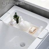 Stalak za pohranu kade na uvlačenje Posuda za kadu Višenamjenski ručnik Polica za pohranu sapuna Držač odvoda za sudoper Kuhinjski pribor za kupaonicu