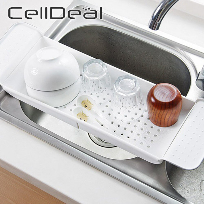 Stalak za pohranu kade na uvlačenje Posuda za kadu Višenamjenski ručnik Polica za pohranu sapuna Držač odvoda za sudoper Kuhinjski pribor za kupaonicu