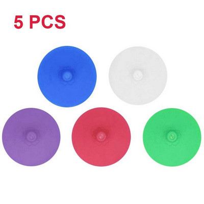 5 бр. Силиконови безводни ферментиращи капаци за въздушни шлюзове, капаци Лента от неръждаема стомана за буркан с широко гърло, запечатан капак Кухненски консумативи