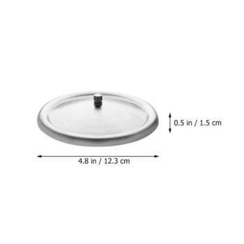 3 бр. Капаци за чаши от неръждаема стомана Прахоустойчиви капаци за чаши за запазване на топлината Капаци за чаши Уплътнения Стъклени чаши Капачки Чаши за вода Капаци за домашен офис