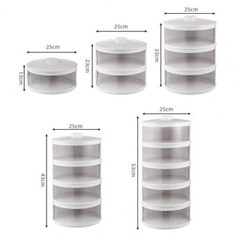 Прозрачно подреждащо се капаче за изолация на храни Устойчиво на прах за съхранение в домашна кухня Свежи капаци Спестете място Подреждащо се покритие