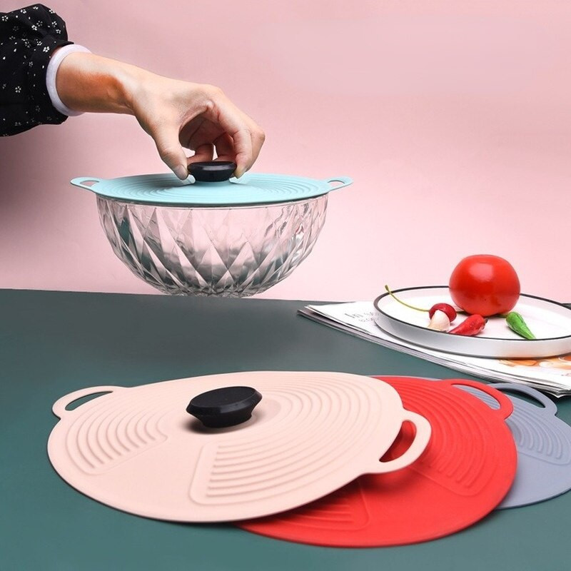 Capac reutilizabil cu autoetanșare Capace elastice din silicon Capac universal Capac din silicon Bol pentru oală Capac din silicon Tigaie pentru gătit alimente Capac proaspăt