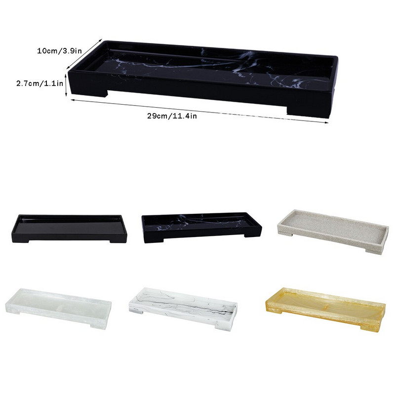 Praustuvo padėklas Apdirbimas Buitiniai aksesuarai Komodos indų laikymo lėkštė Virtuvė Organizatorius Muilinis rankšluostis kompaktiškas dydis baltas