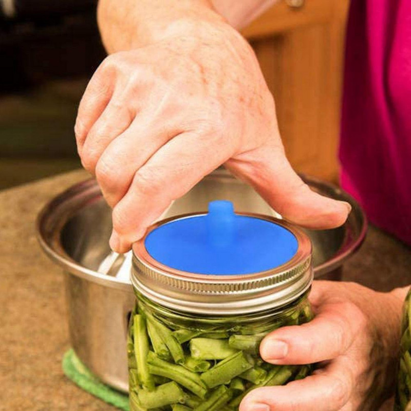 Szilikon 5 db Tartós szilikon fermentációs légzsilip fedelek Biztonságos zárófedél Többcélú széles szájú befőttesüveghez