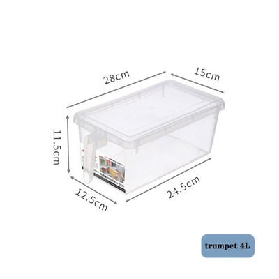 Úložný box do kuchynskej chladničky so zásuvkou, mrazený potravinový úložný box na udržiavanie čerstvosti, priehľadný kryt na opasok, organizéry