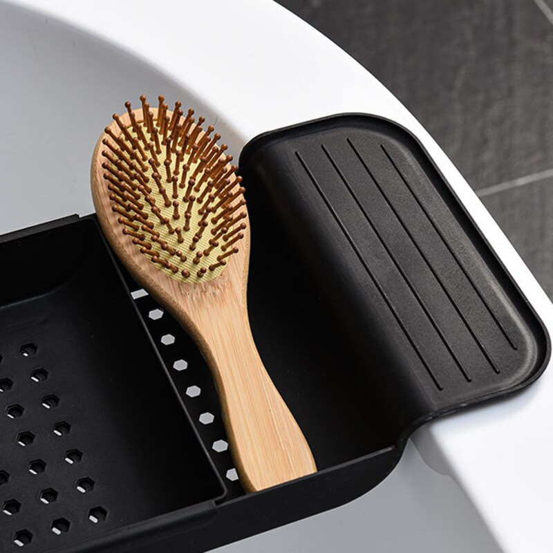 Daugiafunkcinis ištraukiamas vonios laikymo stovas Vonios padėklas lentyna vonia Vonios įrankiai Rankšluosčių laikymo lentyna Virtuvės kriauklės kanalizacijos laikiklis