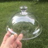 PC skaidrūs akriliniai maisto dulkėms atsparūs plastikiniai apvalūs pyragaičiai šviežiai išlaikantys dangtelius